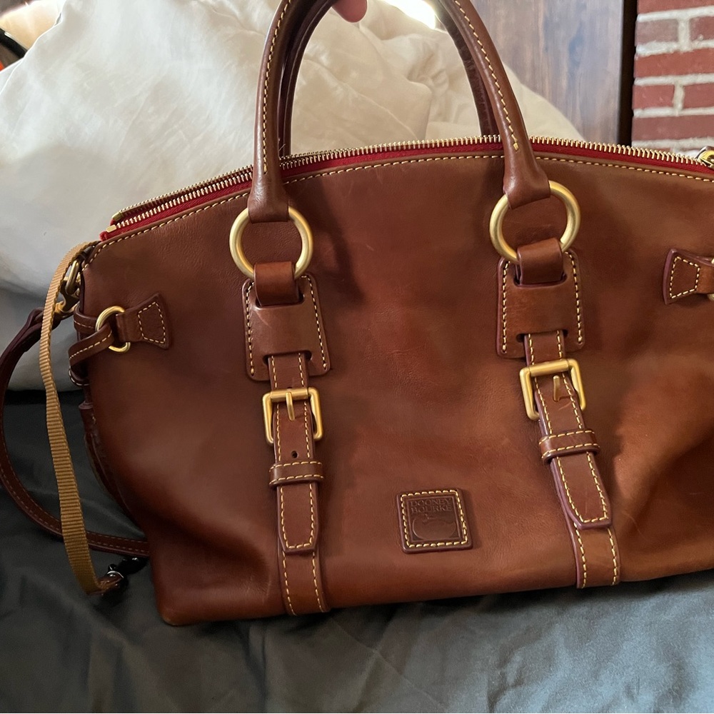 Dooney & Bourke Bristol satchel in chestnut color - Picture 10 of 13
